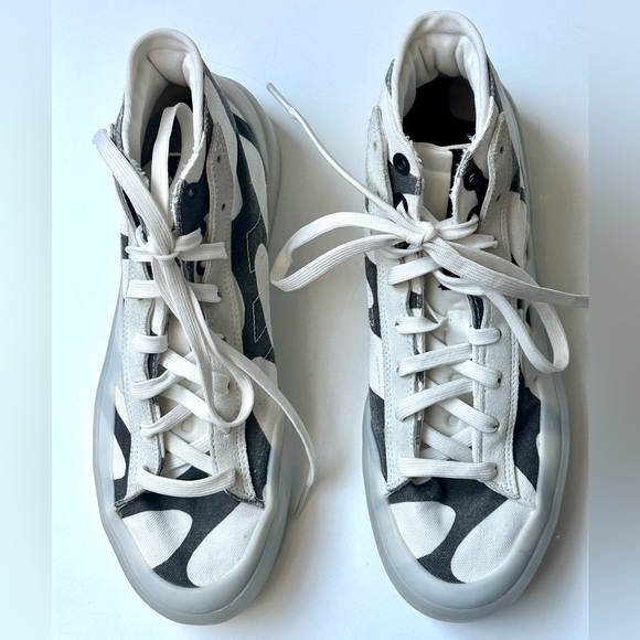 Adidas x Marimekko Essentials Znsored Hi Black and White Patterned Sneakers, 8 - Picture 10 of 16